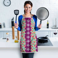 Hawaii Ohia Lehua Apron Tropical Vibes Fuchsia