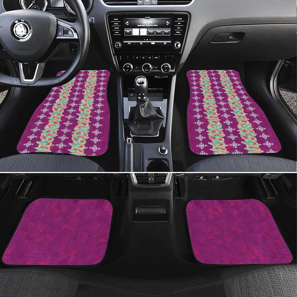 Hawaii Ohia Lehua Car Mats Tropical Vibes Fuchsia