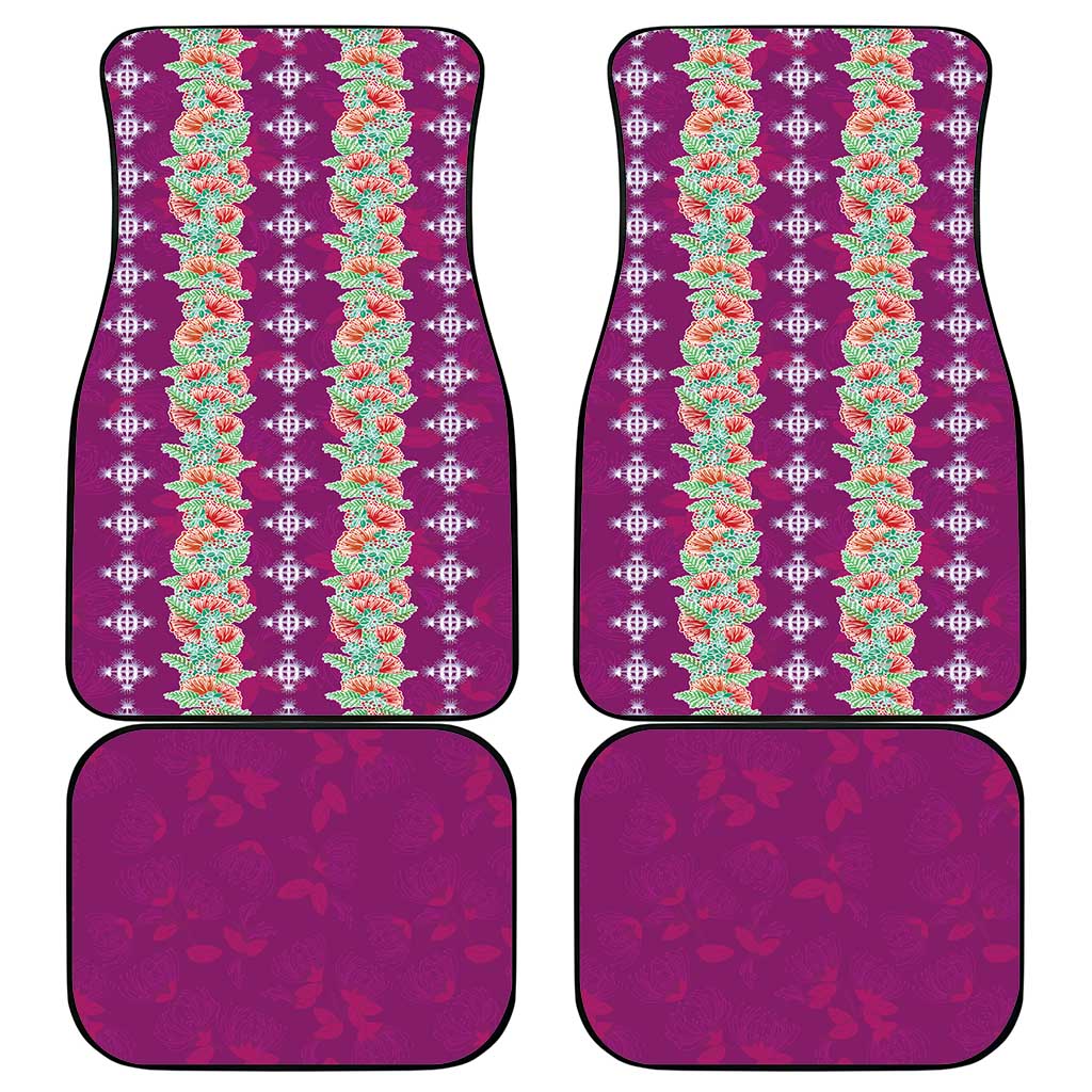 Hawaii Ohia Lehua Car Mats Tropical Vibes Fuchsia