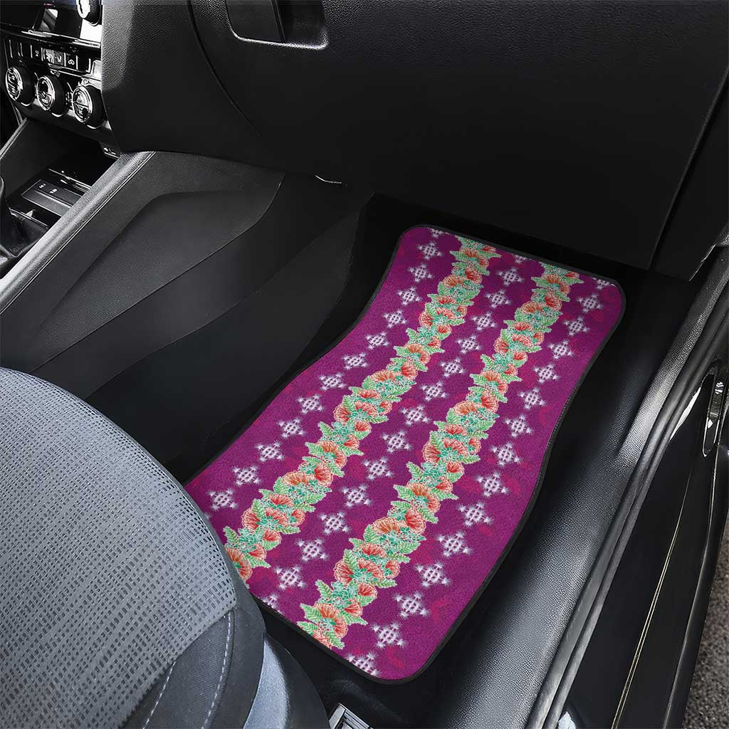 Hawaii Ohia Lehua Car Mats Tropical Vibes Fuchsia