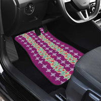Hawaii Ohia Lehua Car Mats Tropical Vibes Fuchsia