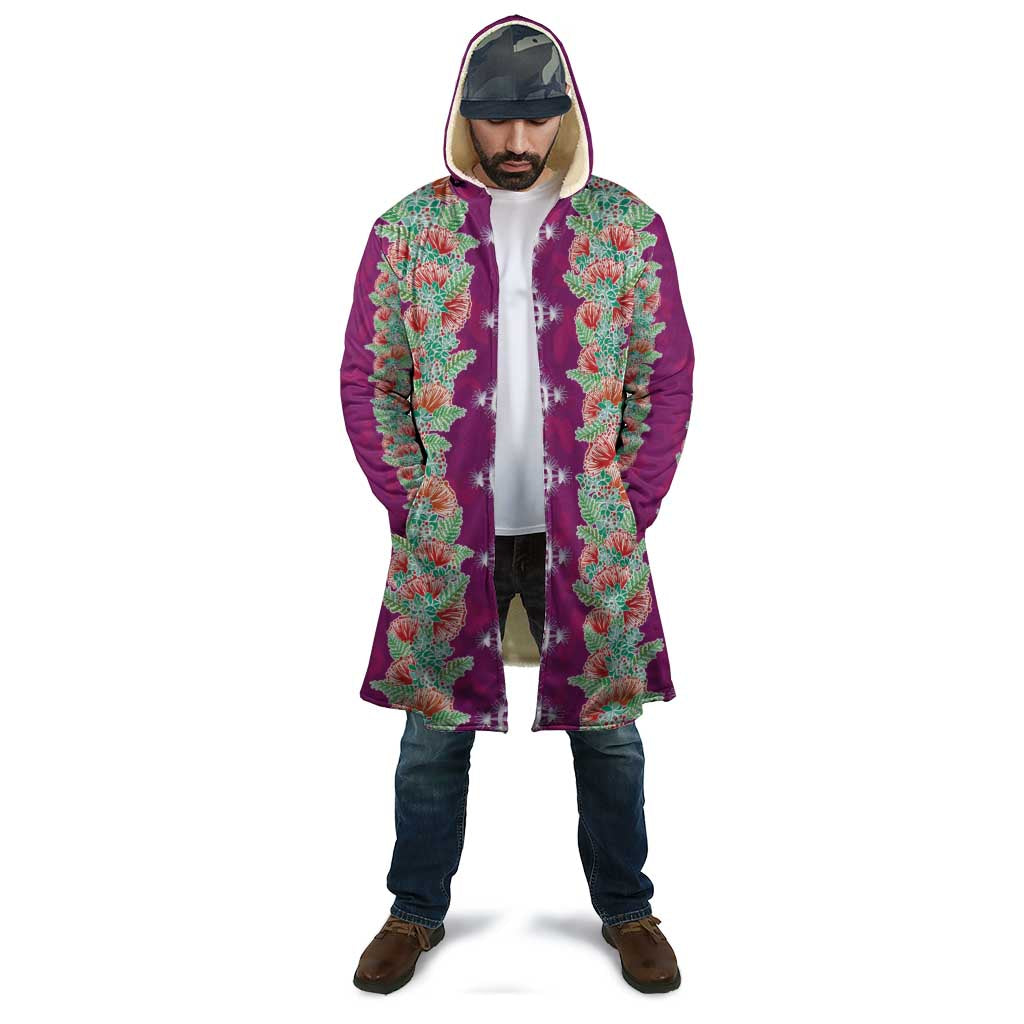 Hawaii Ohia Lehua Cloak Tropical Vibes Fuchsia