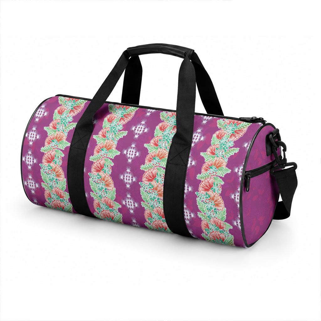 Hawaii Ohia Lehua Duffle Bag Tropical Vibes Fuchsia LT05 - Polynesian Pride