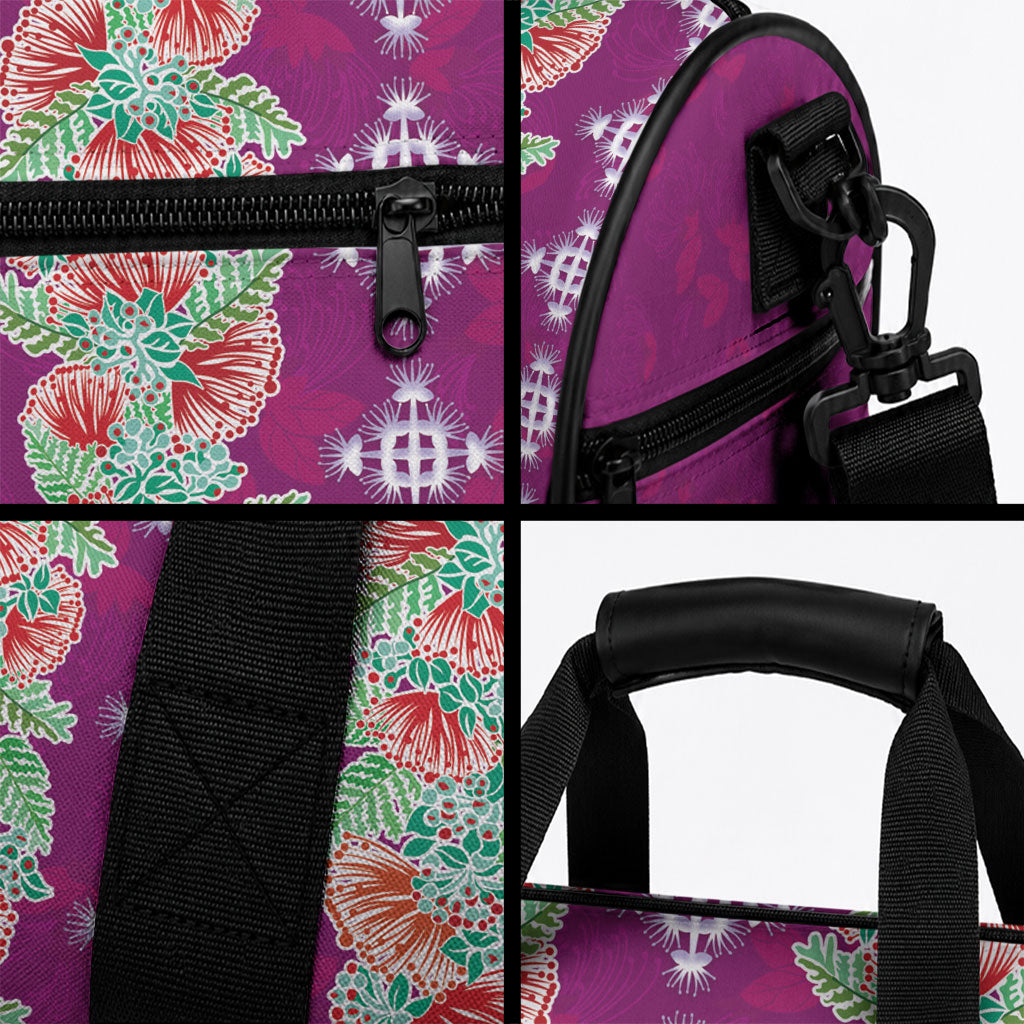 Hawaii Ohia Lehua Duffle Bag Tropical Vibes Fuchsia LT05 - Polynesian Pride