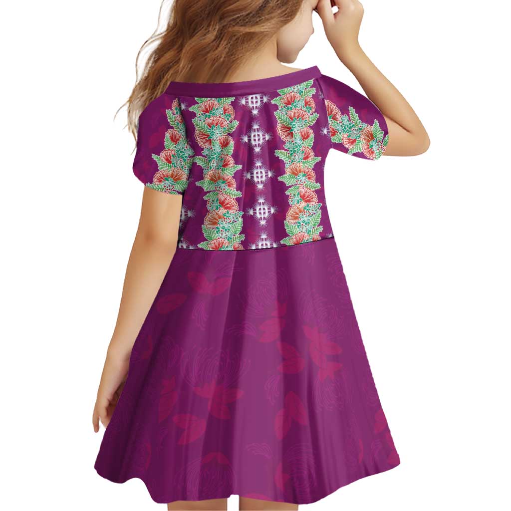 Hawaii Ohia Lehua Family Matching Long Sleeve Bodycon Dress and Hawaiian Shirt Tropical Vibes Fuchsia LT05 - Polynesian Pride