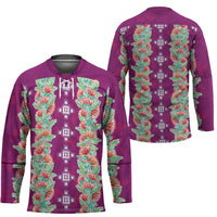Hawaii Ohia Lehua Hockey Jersey Tropical Vibes Fuchsia LT05 - Polynesian Pride