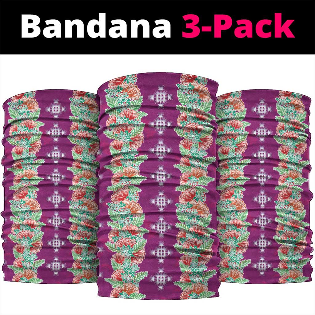 Hawaii Ohia Lehua Neck Gaiter Tropical Vibes Fuchsia LT05 package One Size: 25*50cm Fuchsia - Polynesian Pride