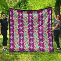 Hawaii Ohia Lehua Quilt Tropical Vibes Fuchsia