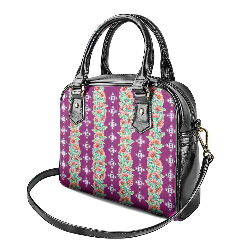 Hawaii Ohia Lehua Shoulder Handbag Tropical Vibes Fuchsia LT05 - Polynesian Pride