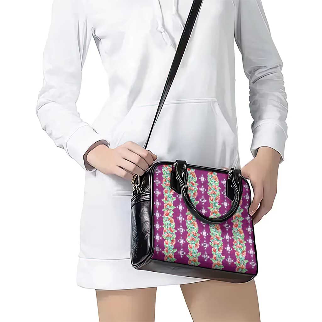 Hawaii Ohia Lehua Shoulder Handbag Tropical Vibes Fuchsia LT05 - Polynesian Pride