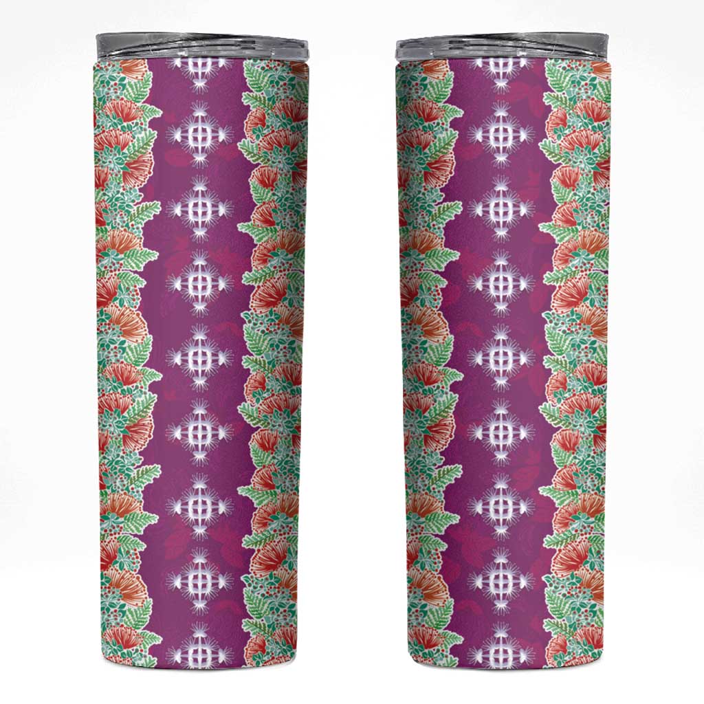 Hawaii Ohia Lehua Skinny Tumbler Tropical Vibes Fuchsia LT05 Fuchsia - Polynesian Pride