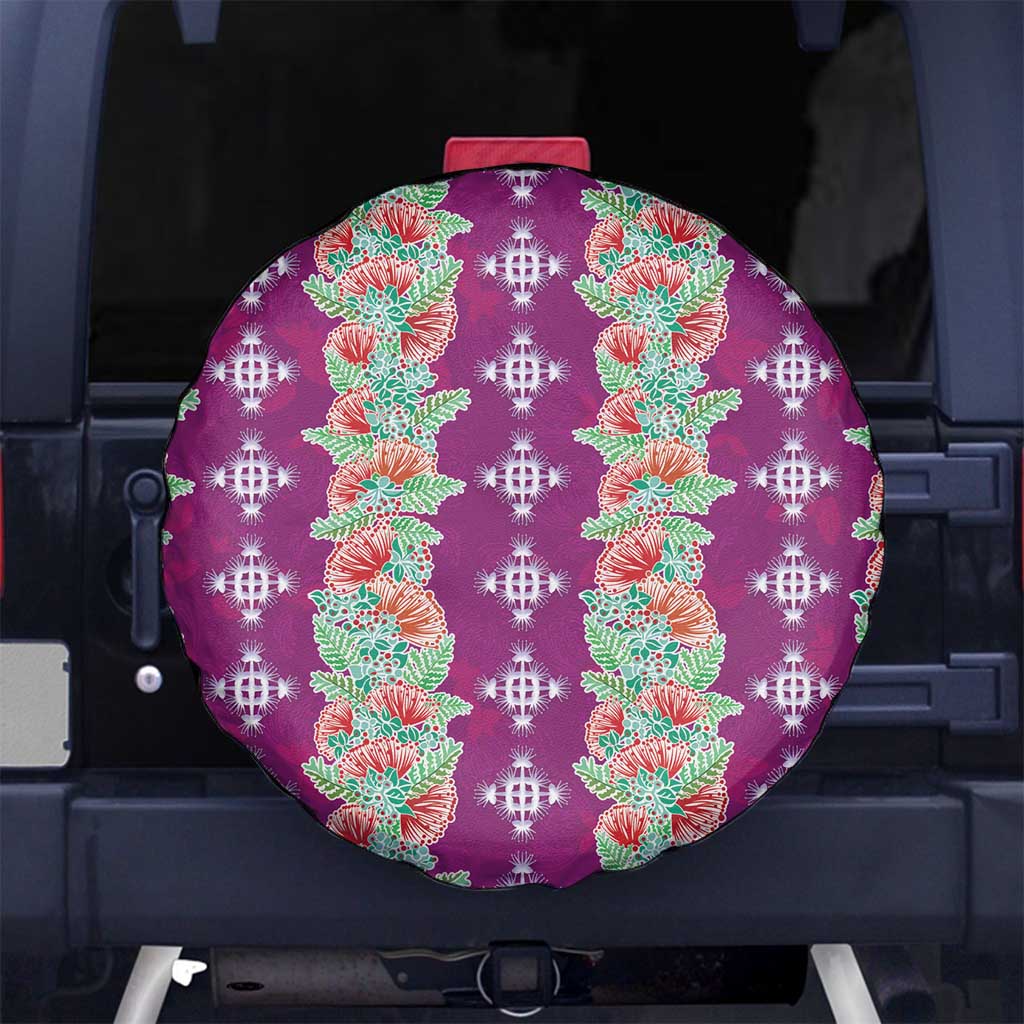 Hawaii Ohia Lehua Spare Tire Cover Tropical Vibes Fuchsia