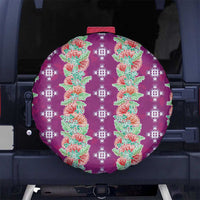 Hawaii Ohia Lehua Spare Tire Cover Tropical Vibes Fuchsia