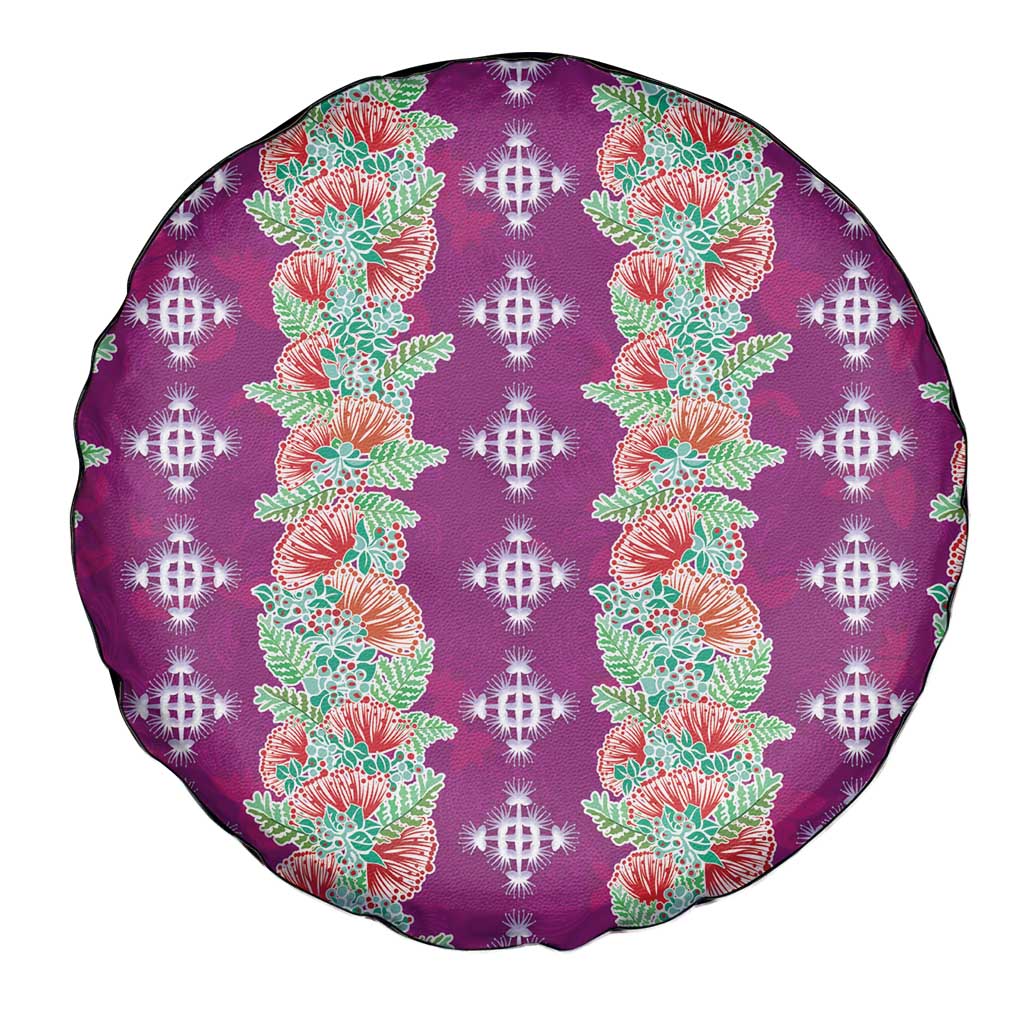 Hawaii Ohia Lehua Spare Tire Cover Tropical Vibes Fuchsia