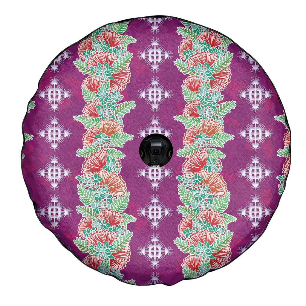 Hawaii Ohia Lehua Spare Tire Cover Tropical Vibes Fuchsia