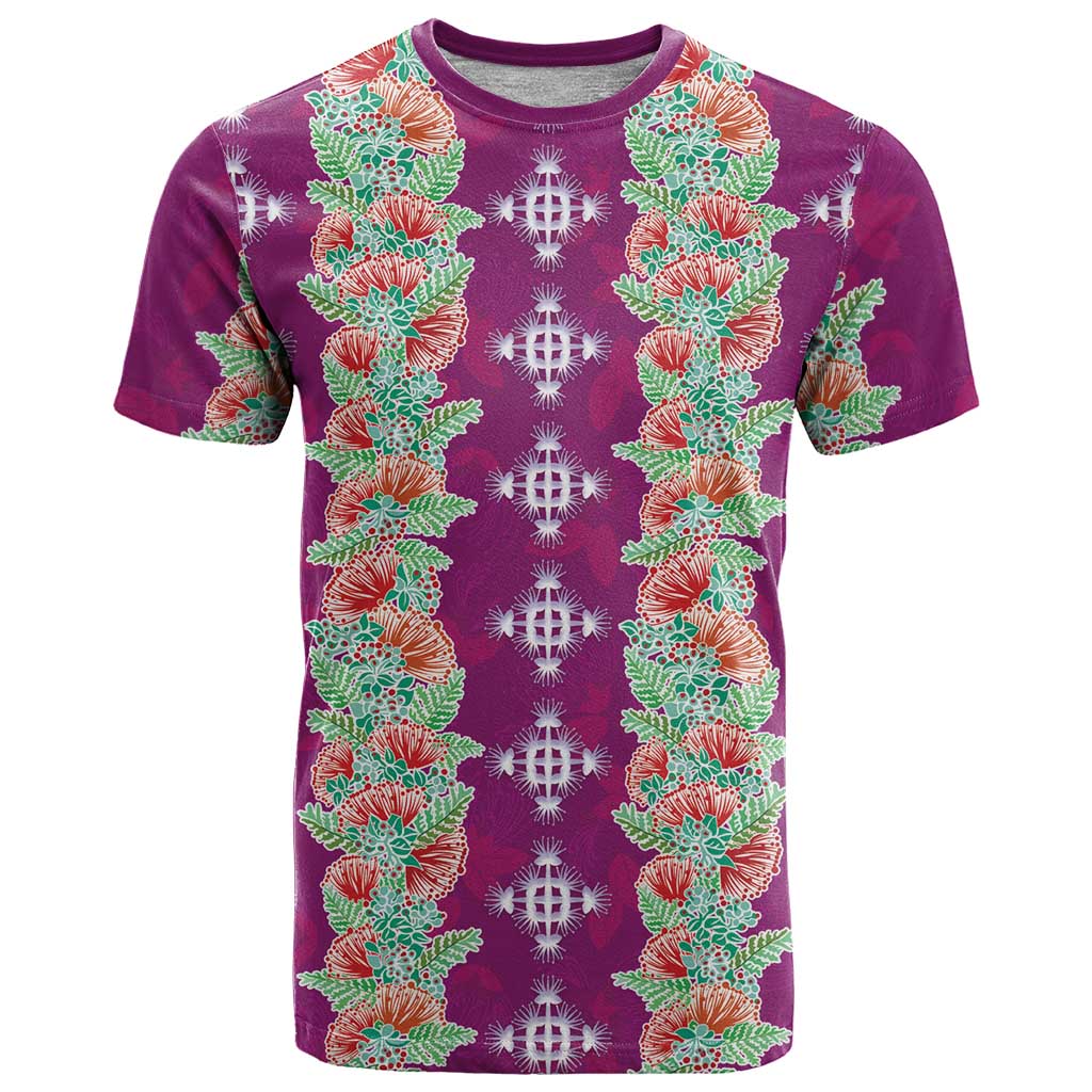 Hawaii Ohia Lehua T Shirt Tropical Vibes Fuchsia