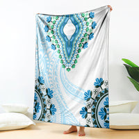 Africa Dashiki Blanket With Polynesian Pattern Blue Version LT05 - Polynesian Pride