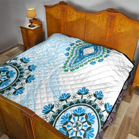 Africa Dashiki Quilt With Polynesian Pattern Blue Version LT05 - Polynesian Pride