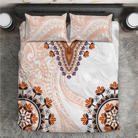 Africa Dashiki Bedding Set With Polynesian Pattern Beige Version