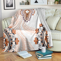 Africa Dashiki Blanket With Polynesian Pattern Beige Version LT05 Beige - Polynesian Pride