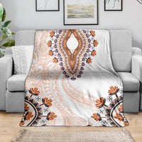 Africa Dashiki Blanket With Polynesian Pattern Beige Version LT05 - Polynesian Pride