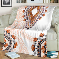 Africa Dashiki Blanket With Polynesian Pattern Beige Version LT05 - Polynesian Pride
