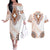 Africa Dashiki Couples Matching Off The Shoulder Long Sleeve Dress and Hawaiian Shirt With Polynesian Pattern Beige Version LT05 Beige - Polynesian Pride