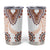 Africa Dashiki Tumbler Cup With Polynesian Pattern Beige Version