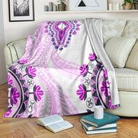 Africa Dashiki Blanket With Polynesian Pattern Pink Version LT05 Pink - Polynesian Pride