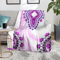 Africa Dashiki Blanket With Polynesian Pattern Pink Version LT05 - Polynesian Pride