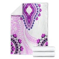 Africa Dashiki Blanket With Polynesian Pattern Pink Version LT05 - Polynesian Pride