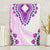 Africa Dashiki Canvas Wall Art With Polynesian Pattern Pink Version