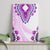 Africa Dashiki Canvas Wall Art With Polynesian Pattern Pink Version