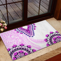 Africa Dashiki Rubber Doormat With Polynesian Pattern Pink Version LT05 - Polynesian Pride