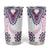 Africa Dashiki Tumbler Cup With Polynesian Pattern Pink Version