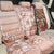 Tonga Ngatu Pattern With Light Tabasco Hibiscus Back Car Seat Cover Oil Painting Style LT05