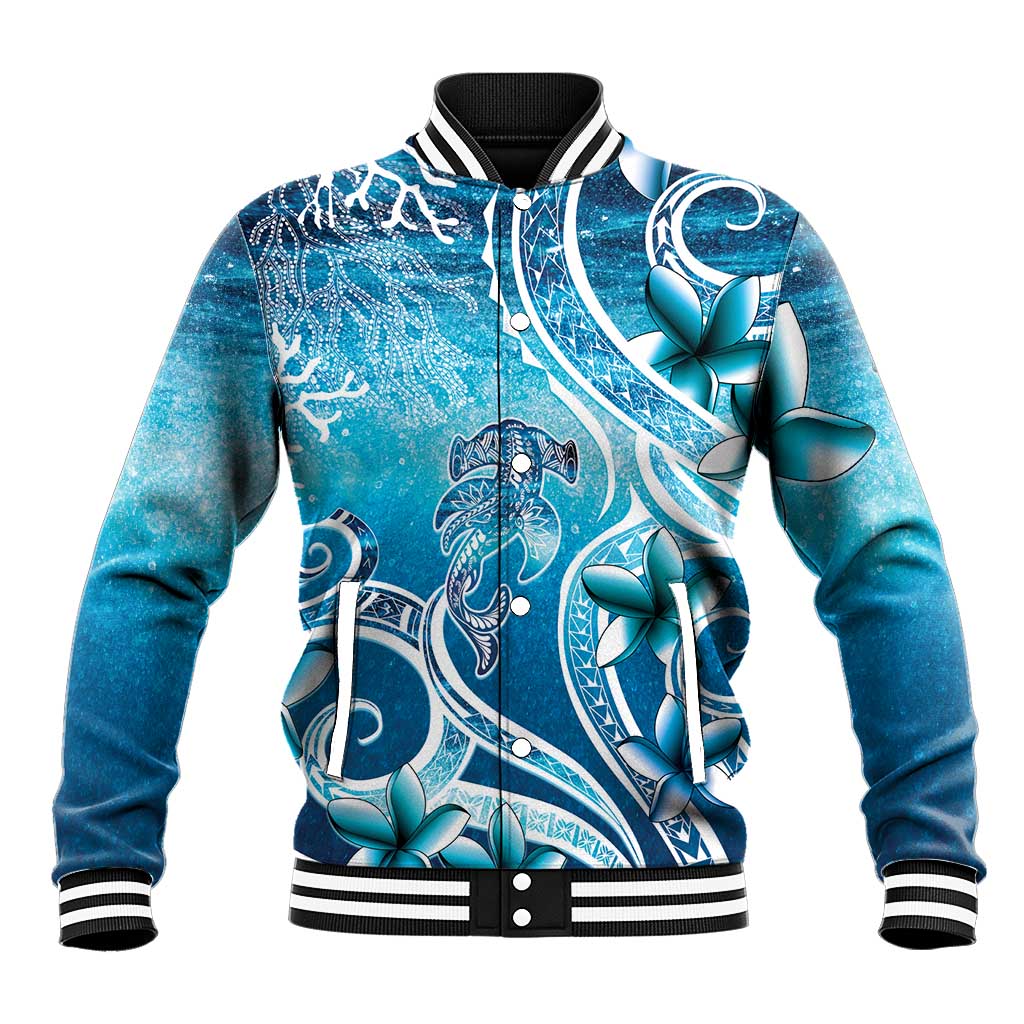 Polynesia World Ocean Day Baseball Jacket Ocean Style