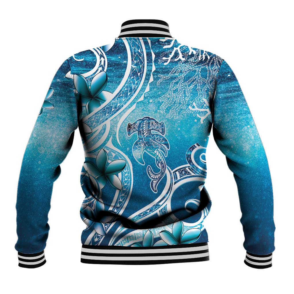 Polynesia World Ocean Day Baseball Jacket Ocean Style