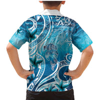 Polynesia World Ocean Day Family Matching Mermaid Dress and Hawaiian Shirt Ocean Style LT05 - Polynesian Pride