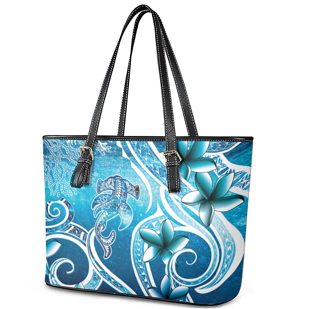 Polynesia World Ocean Day Leather Tote Bag Ocean Style LT05 - Polynesian Pride