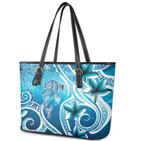 Polynesia World Ocean Day Leather Tote Bag Ocean Style LT05 - Polynesian Pride