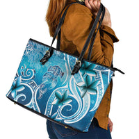 Polynesia World Ocean Day Leather Tote Bag Ocean Style LT05 - Polynesian Pride