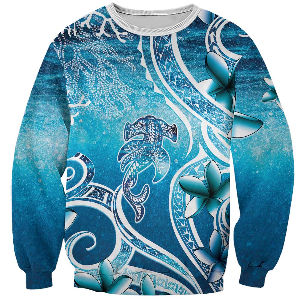 Polynesia World Ocean Day Sweatshirt Ocean Style LT05 Unisex Blue - Polynesian Pride