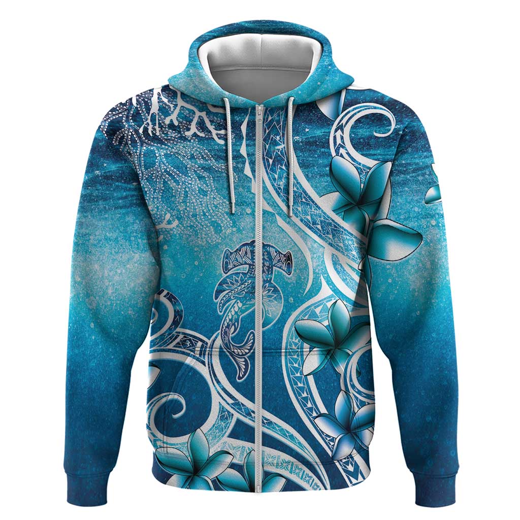 Polynesia World Ocean Day Zip Hoodie Ocean Style