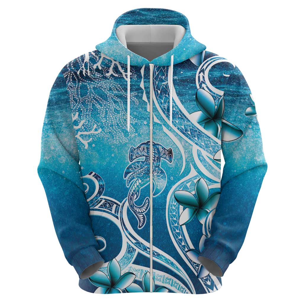 Polynesia World Ocean Day Zip Hoodie Ocean Style