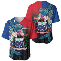 Samoa Baseball Jersey Humpback Whale Siapo Pattern