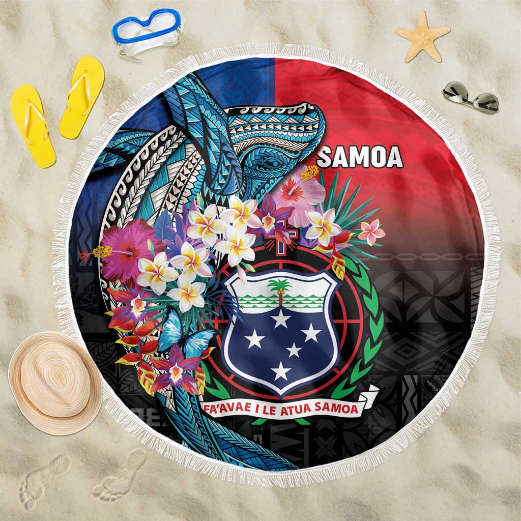 Samoa Beach Blanket Humpback Whale Siapo Pattern