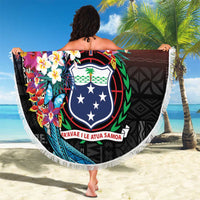 Samoa Beach Blanket Humpback Whale Siapo Pattern