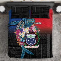 Samoa Bedding Set Humpback Whale Siapo Pattern