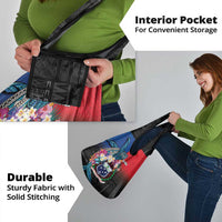 Samoa Grocery Bag Humpback Whale Siapo Pattern